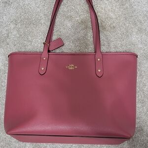 Coach Rose Pink Leather Tote